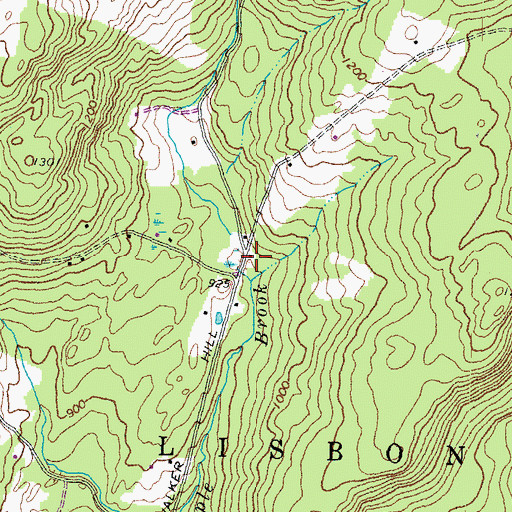 Topographic Map of Walker Hill School (historical), NH
