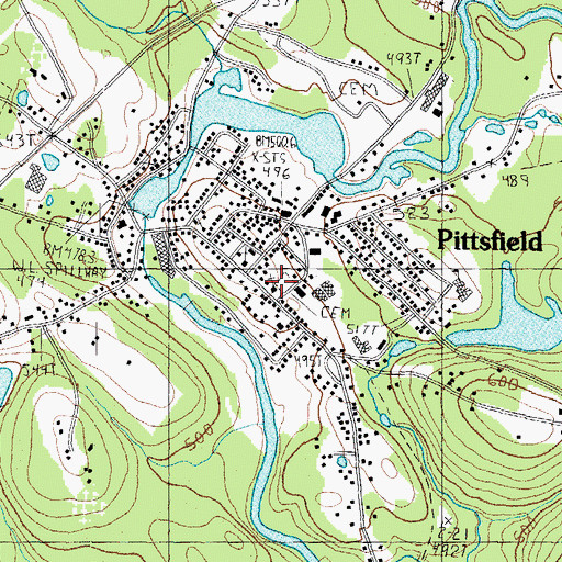 Topographic Map of Advent Christian Church, NH