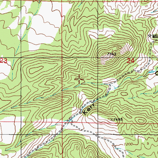 Topographic Map of Stout Creek School, CO