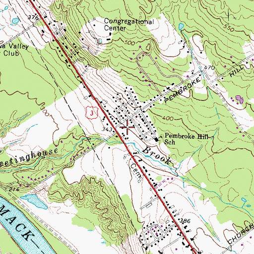Topographic Map of Green Valley School Montessori Learning Center, NH