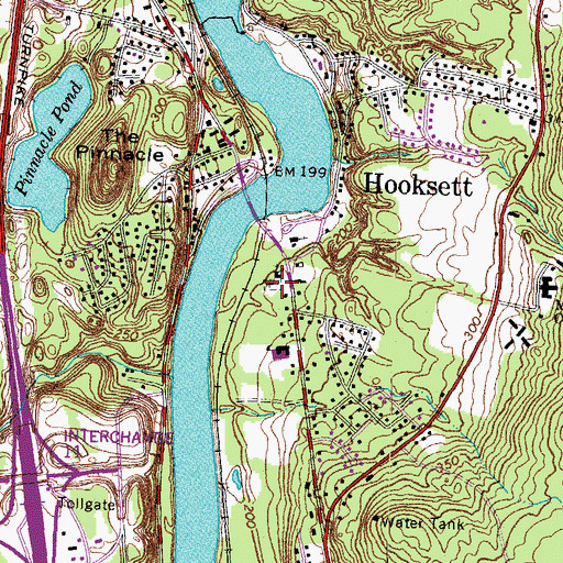 Topographic Map of West River Road Cemetery, NH