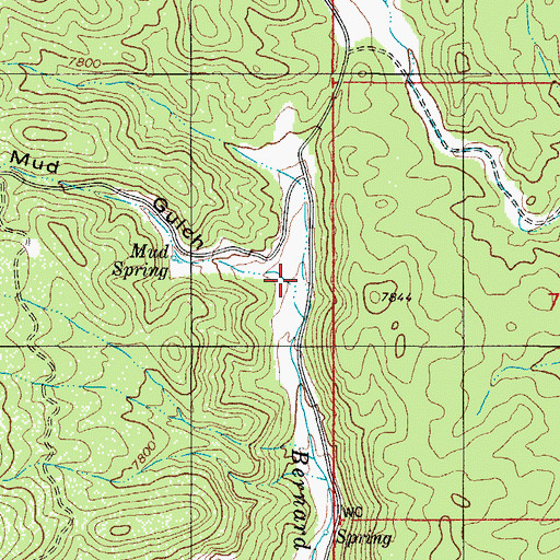 Topographic Map of Mud Gulch, CO
