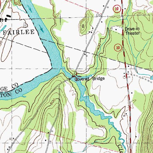 Topographic Map of Edgell Bridge, NH
