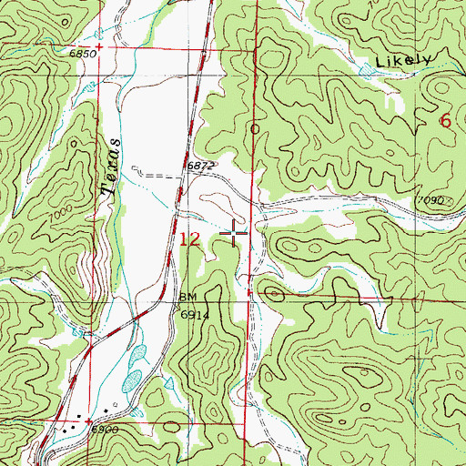 Topographic Map of Road Gulch, CO