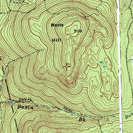 Topographic Map of Goshen Municipal Forest, VT