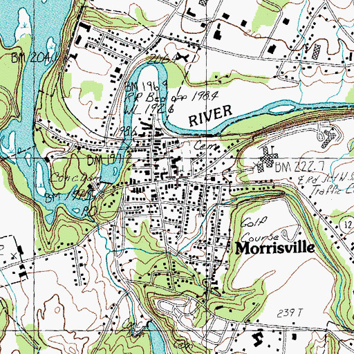 Topographic Map of First Congregational Church, VT