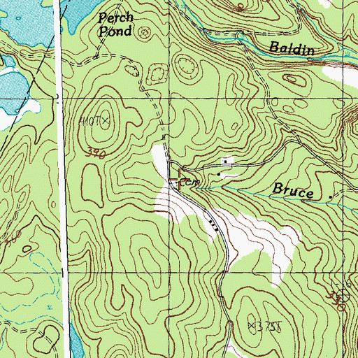 Topographic Map of West Hill Cemetery, VT