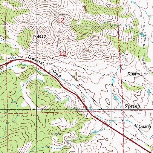 Topographic Map of Devils Gap, CO