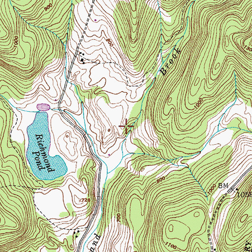 Topographic Map of Champlain Council Campfire Girls Camp, VT