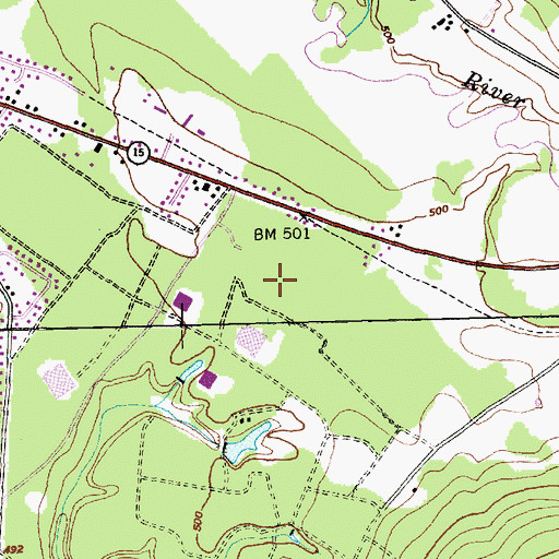 Topographic Map of Essex Junction Village Forest, VT