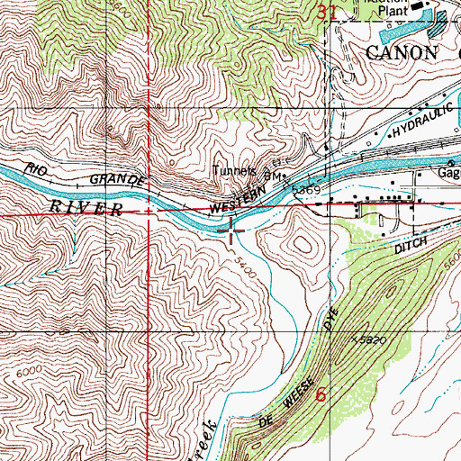 Topographic Map of Grape Creek, CO