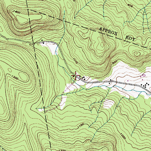 Topographic Map of Sherman Hollow Ski Touring Center, VT