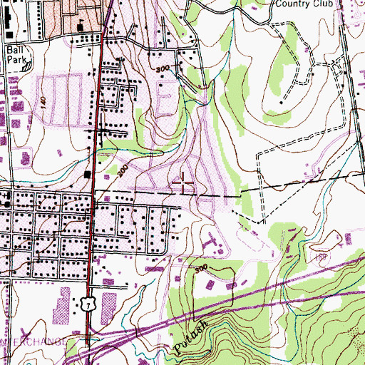 Topographic Map of The Lund Family Center Library, VT