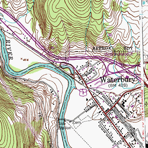 Topographic Map of Butler Pond, VT
