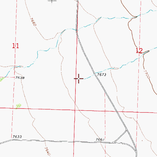 Topographic Map of Wild Cherry Creek, CO