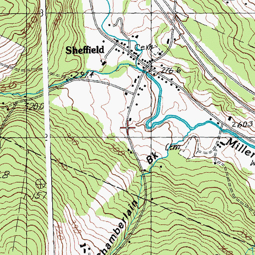 Topographic Map of Ingalls - Mosher Cemetery, VT