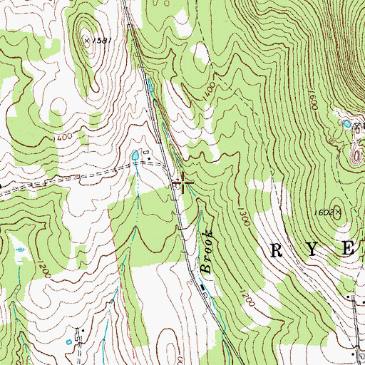 Topographic Map of North Ryegate Cemetery, VT
