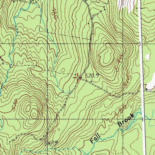 Topographic Map of Ramsey Cemetery, VT