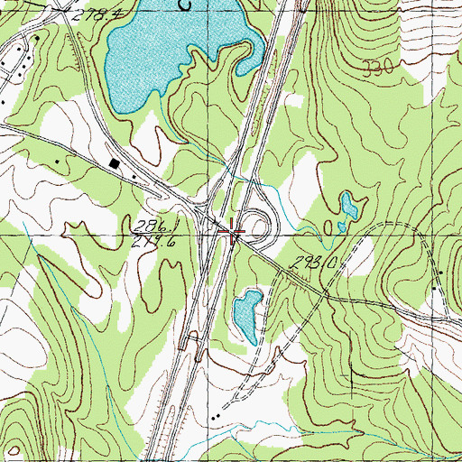 Topographic Map of Interchange 27, VT