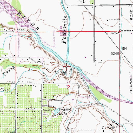 Topographic Map of Sand Creek, CO