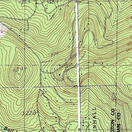 Topographic Map of Forest Farms, VT