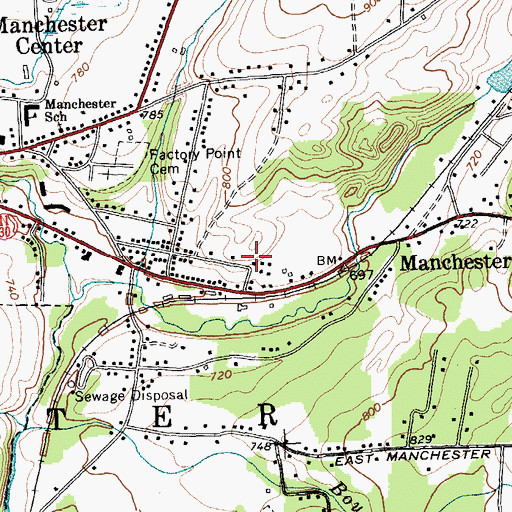 Topographic Map of Haines Manor, VT