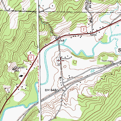 Topographic Map of Ira Allen Cemetery, VT