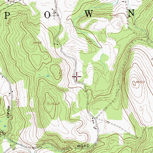 Topographic Map of Solomon Wright Library, VT