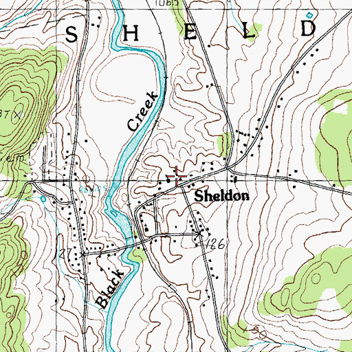 Topographic Map of Grace Church, VT