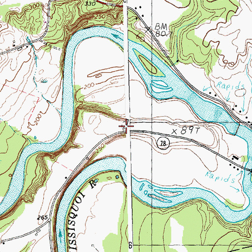 Topographic Map of Hyde Cemetery, VT