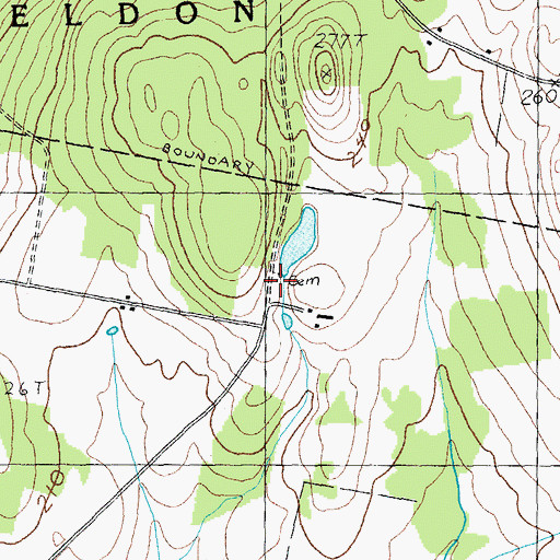 Topographic Map of Kirley Cemetery, VT