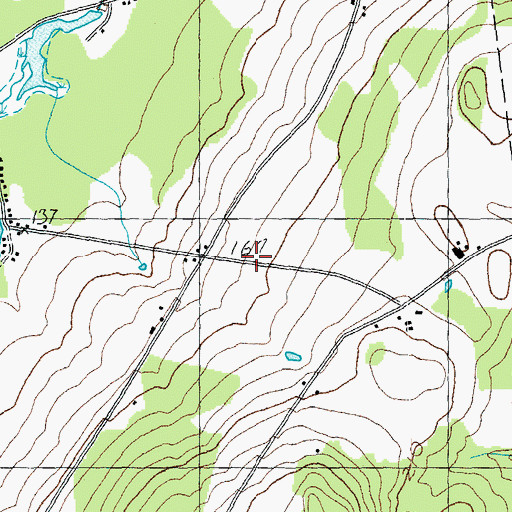 Topographic Map of School Number 8 (historical), VT