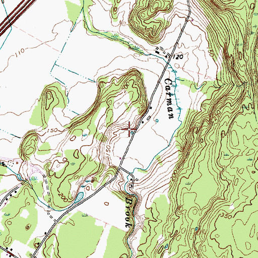 Topographic Map of Rock River Bridge, VT