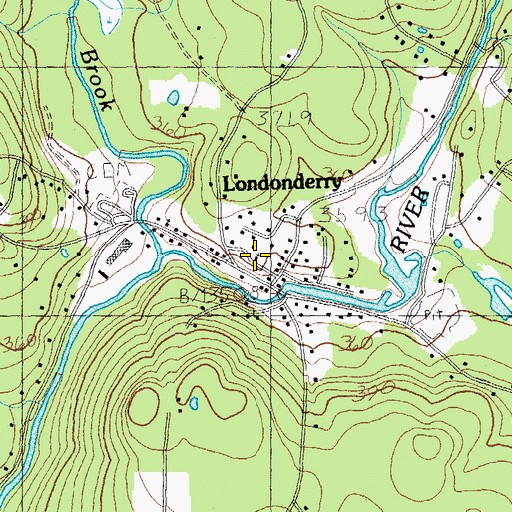 Topographic Map of First Baptist Church, VT
