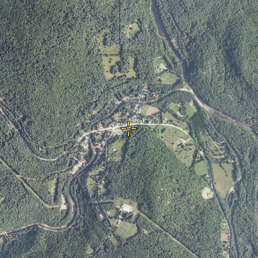 Aerial/Satellite Image of Jamaica Memorial Free Public Library, VT