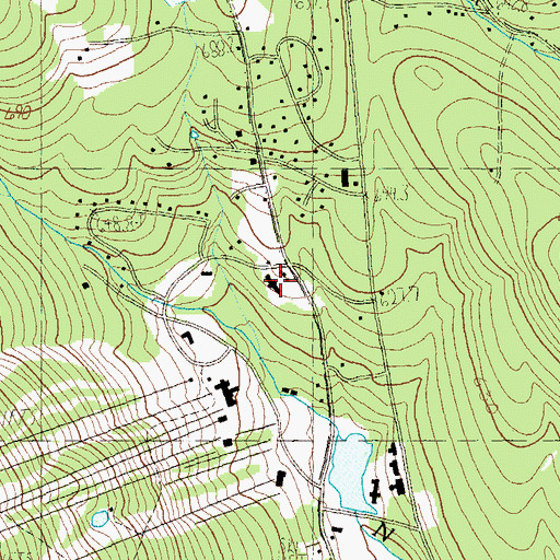 Topographic Map of Mount Snow Conference Center, VT