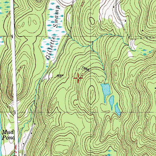 Topographic Map of Thetford Municipal Forest, VT