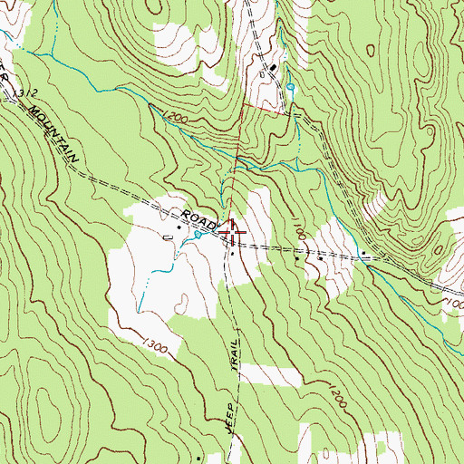 Topographic Map of Tucker Mountain - Putnam Cemetery, VT