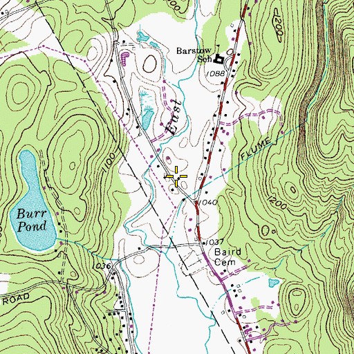 Topographic Map of Camp Sangamon, VT