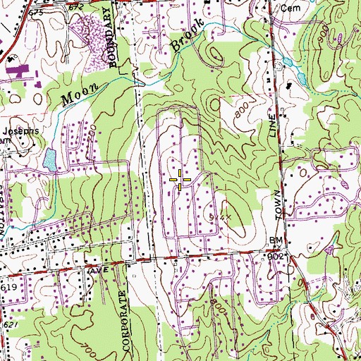 Topographic Map of Grandview Acres, VT