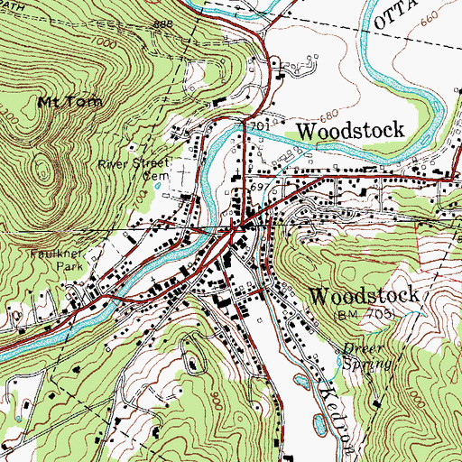 Topographic Map of Richardson Tavern (historical), VT