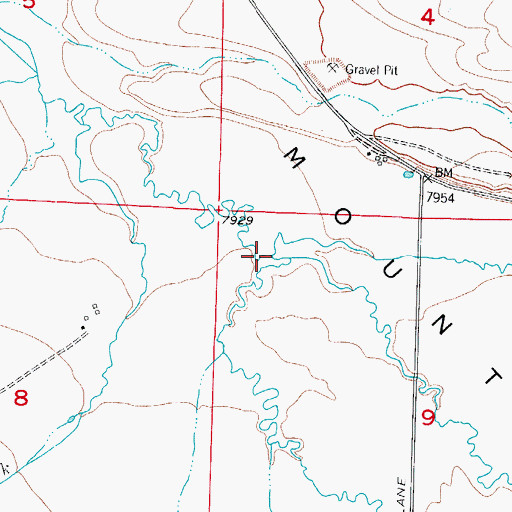 Topographic Map of Antelope Creek, CO