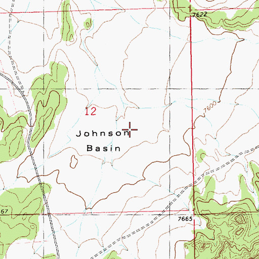 Topographic Map of Johnson Basin, NM