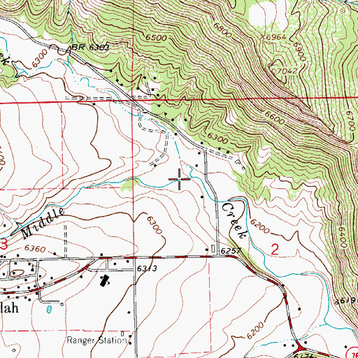 Topographic Map of North Creek, CO