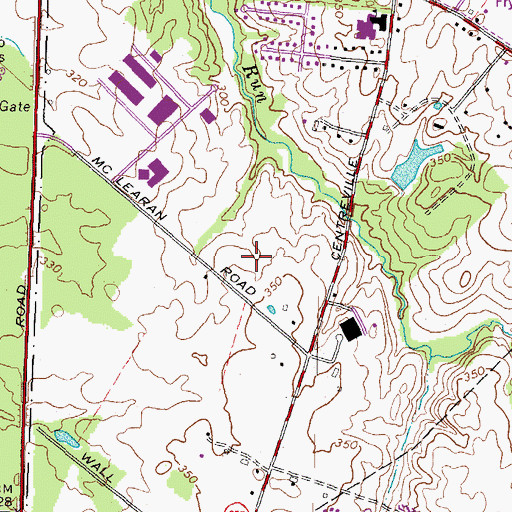Topographic Map of Rachel Carson Middle School, VA