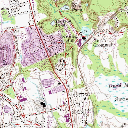 Topographic Map of Holy Apostles College and Seminary Library, CT