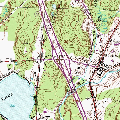 Topographic Map of Interchange 94, CT