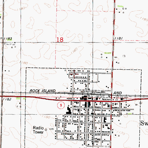 Topographic Map of Our Saviour Lutheran Church, IA