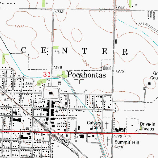 Topographic Map of Biitner Field, IA