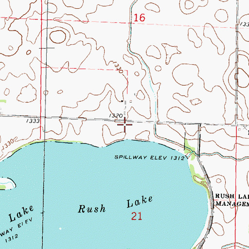 Topographic Map of Salton Park, IA